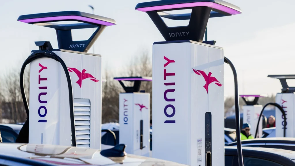 Ionity ultra-fast charger for electric vehicles
