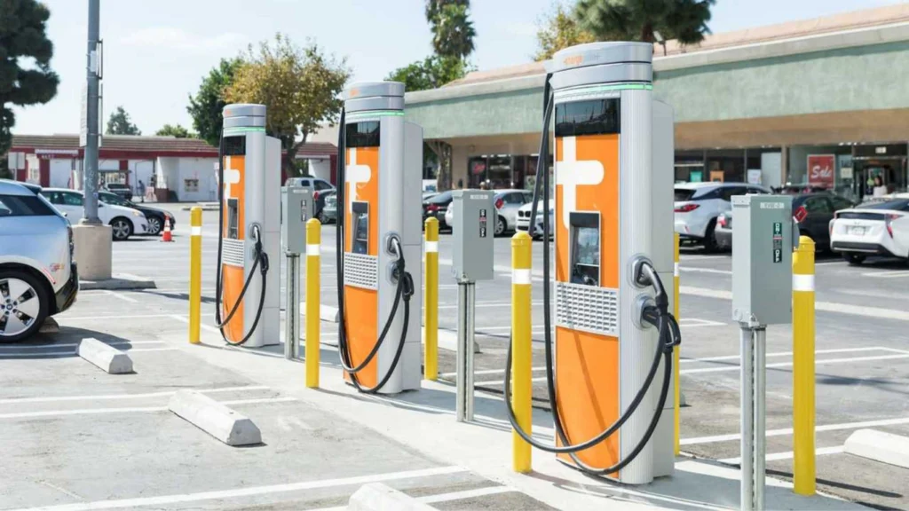 ChargePoint fast charger for electric vehicles